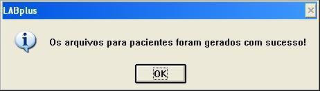 Os possíveis erros e advertências ocorridos durante o processo de Exportação de resultados para a S_Line, serão indicados nos arquivos.log na pasta C:\Winlab. 14.