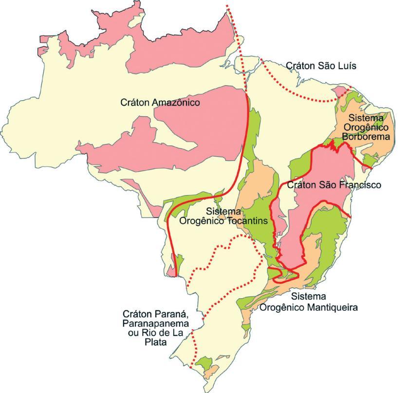 Fonte: Geologia do Brasil, Hasui et al., 2012.