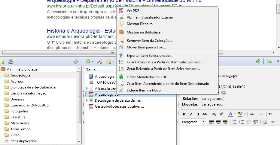 metadados do PDF Gestor