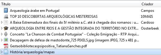 Tipologia de documentos Recolher e guardar informação Livro Vídeo Artigo Prova