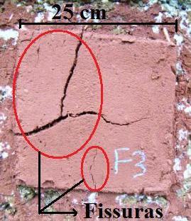 90 Traço F3 (R 17,5% em peso de argila + cânhamo*) - Muito fissurado - Descolou do substrato, no entanto não tombou (Figura 4.