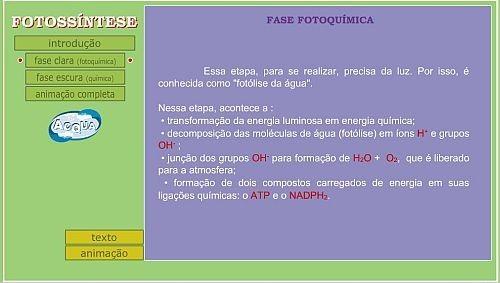 quanto na fase escura (química).