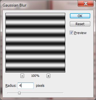 Aplica novo filtro em Filter Blur Gaussian Blur