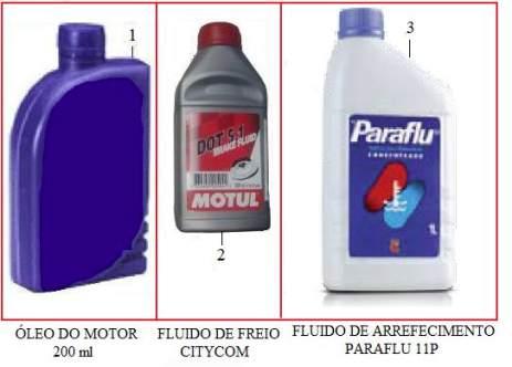 FLUIDO DE FREIO / FLUIDO DE ARREFECIMENTO 00602-GGF-002 OLEO DE TRANSMISSAO 00602-GGF-003 OLEO DE SUSPENSAO 1 0171MATESP00 (SOMENTE GARANTIA) OLEO P/ MOTOR SAE