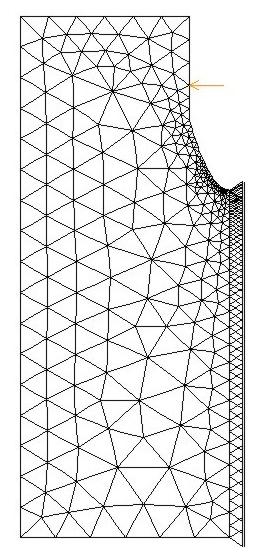 Exemplos 92 Figura 5-20 - Geometria da placa 5.4.2. Análise A análise da placa através do modelo de Dano de Mazars foi feita com o uso do método dos elementos finitos.