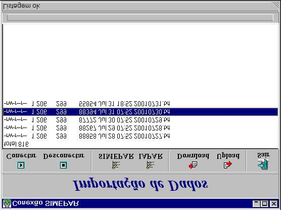 Figura 3 - Interface de importação dos dados.