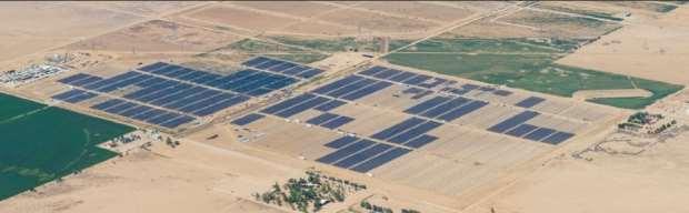 Plantas de grande porte - Antelope Valley 579 MW on-line, Antelope Valley, construída pela SunPower,