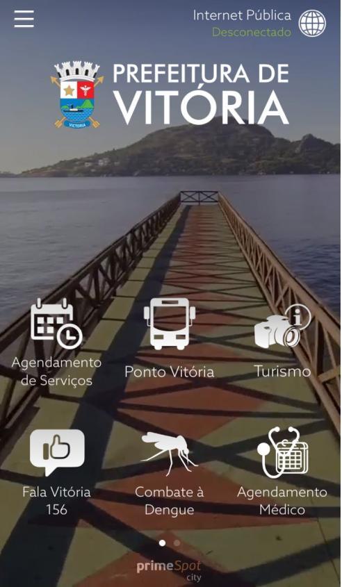 1 Aplicativo Vitória Online Aplicativo que reúne