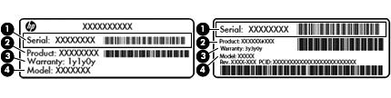Parte posterior (apenas em alguns produtos) Componente (1) Tomada RJ-11 (modem) (apenas em alguns produtos) Descrição Permite ligar um cabo de modem.