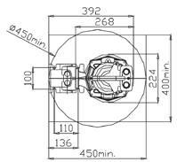 MATERIAIS DE CONSTRUÇÃO Corpo da bomba: Ferro fundido Impulsor: Ferro fundido Veio: AISI 420B Empanque: Mecânico em carboneto de silício/ carboneto de silício em câmara de óleo LIMITES DE UTILIZAÇÃO