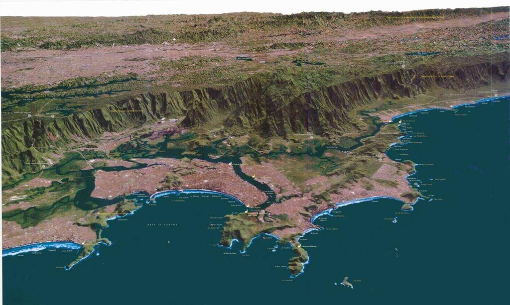 A hidrovia em proveito da logística santista Potencialidades da hidrovia: a)movimenta Movimentação de granéis sólidos s e líquidos l Ex: projeto da Carbocloro: transporte de sal à granel de Santos