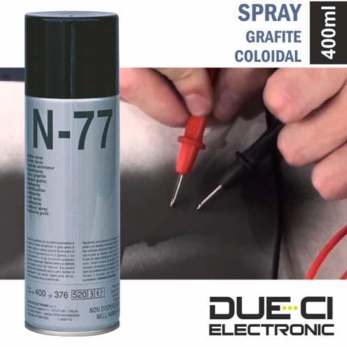 N-77 A-44 SPRAY DE 400ML GRAFITE COLOIDAL DUE-CI SPRAY DE 400ML CONGELANTE GELO DUE-CI - Spray Grafite c/ 400ml - Spray baseado em Grafite Coloidal que torna