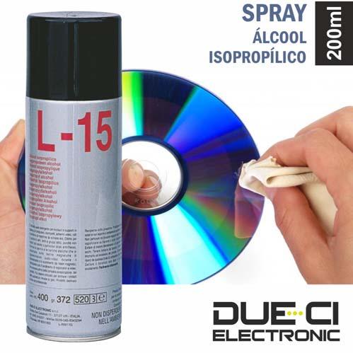 C-70 L-15/200 SPRAY DE 200ML ÓLEO SILICONE DUE-CI SPRAY DE 200ML ÁLCOOL ISOPROPÍLICO DUE-CI - Óleo de Silicone c/ 200ml - É um óleo de Silicone de Viscosidade média que penetra e alcança os pontos