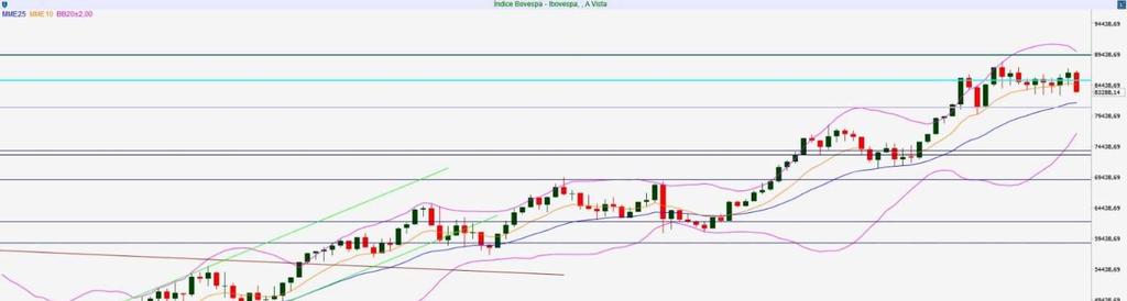 IBOVESPA SEMANAL Resistência 2 89.000 Resistência 1 88.000 Suporte 1 80.000 Suporte 2 78.