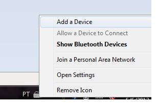 É nesta hora que é necessário colocar o instrumento para parear o Bluetooth. Para isso entre em Menu. Depois selecione Comunic. Será apresentada duas opções: USB e Bluetooth. Selecione Bluetooth.