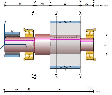 2.9 Dimensionamento para deflexão máxima De maneira análoga, você pode otimizar a geometria da árvore de maneira que a deflexão máxima permitida não seja excedida.