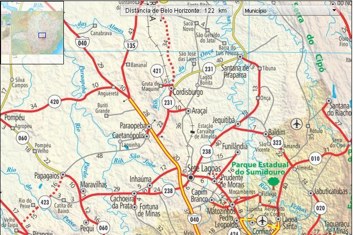 1. INTRODUÇÃO Produto 6: Plano Municipal de Saneamento Básico O município de Araçaí localiza-se na zona metalúrgica de Minas Gerais, fazendo parte da microrregião calcária de Sete Lagoas, tendo área