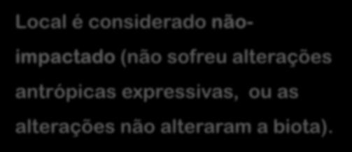 alterações antrópicas expressivas, ou as alterações