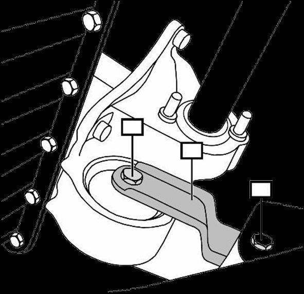volante de inércia do motor (Nº 2) 9) Desaperte o parafuso da polia da cambota