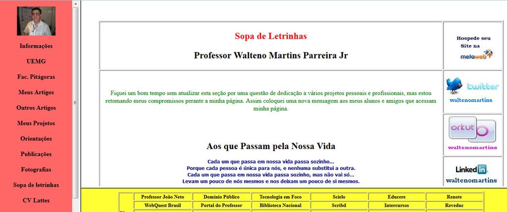 Site do Professor Endereço: www.