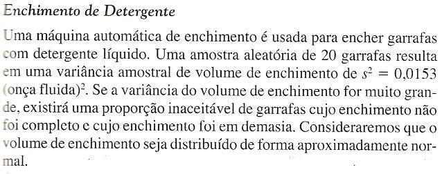 8.4 Intervalo de Confiança para a Variância e para o Desvio-Padrão de