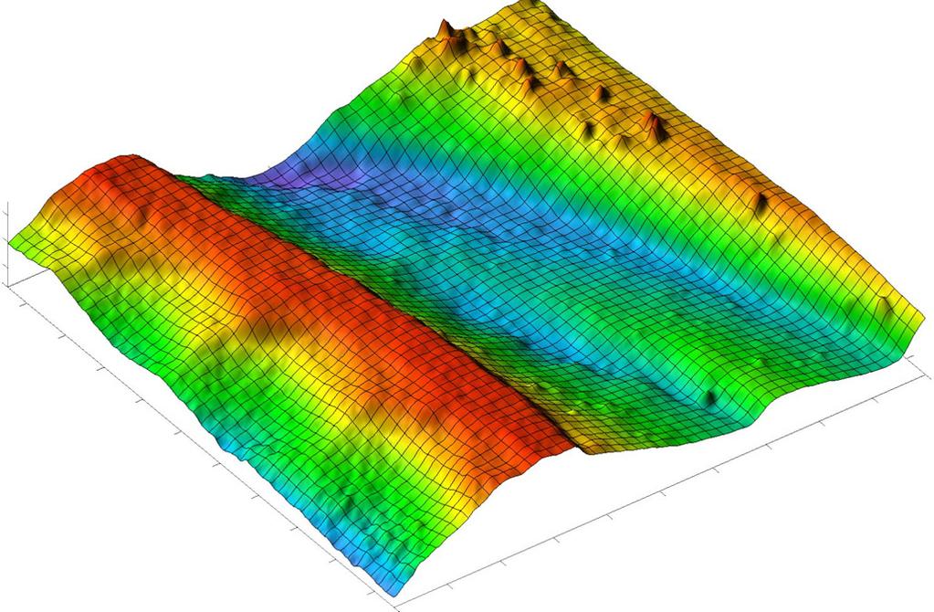 Geraçãoautomáticade MDT Foram calculadas coordenadas 3D e criado um MDT com espaçamento de 1 m