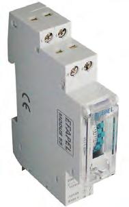 MODUS FICHA Técnica Aparelhagem modular para quadros elétricos INterruptor horário de 1 canal diário analógico ( 01 ANL) Descrição Permite controlar uma instalação ou equipamento em função de uma