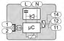 FICHA Técnica MODUS Aparelhagem modular para quadros elétricos RELé controlo de CORRENTE monofásico de 16A ( 0) Descrição Permite controlar o valor da corrente de um circuito a atuar sobre uma carga.