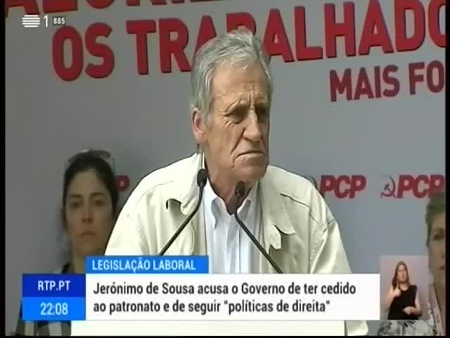 Em Oliveira de azemeis, o secretário-geral do Partido Comunista endureceu o discurso contra o Governo.