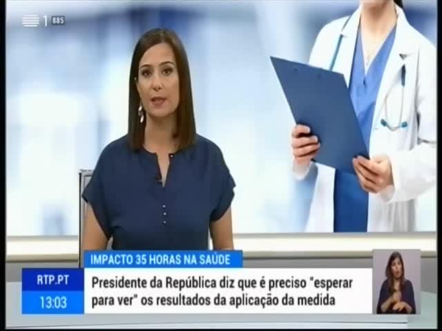 A44 RTP 1 Duração: 00:00:34 OCS: RTP 1 - Jornal da Tarde ID: 75780119 07-07-2018 13:03 Impacto das 35 horas na