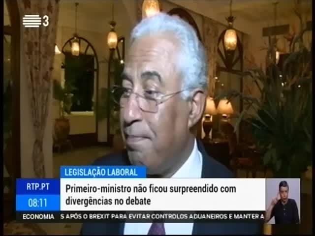 António Costa lembra que as posições dos vários partidos já eram conhecidas.