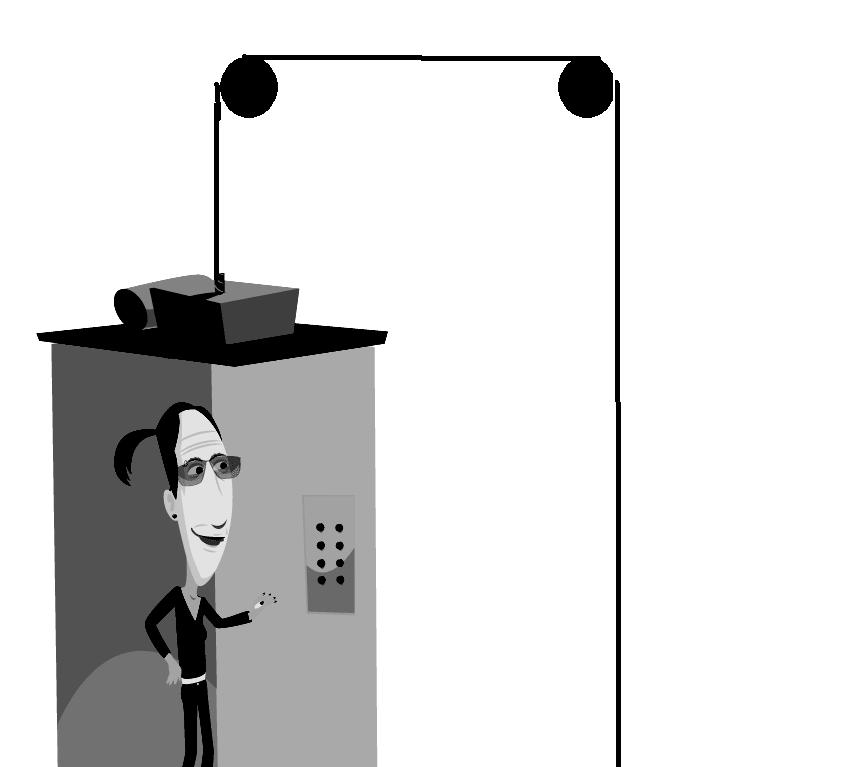 FÍS. 1 FÍSICA Questões de 01 a 04 01. Um sistema de elevadores funciona com dois elevadores iguais conectados por duas polias sem atrito, conforme mostra a figura.
