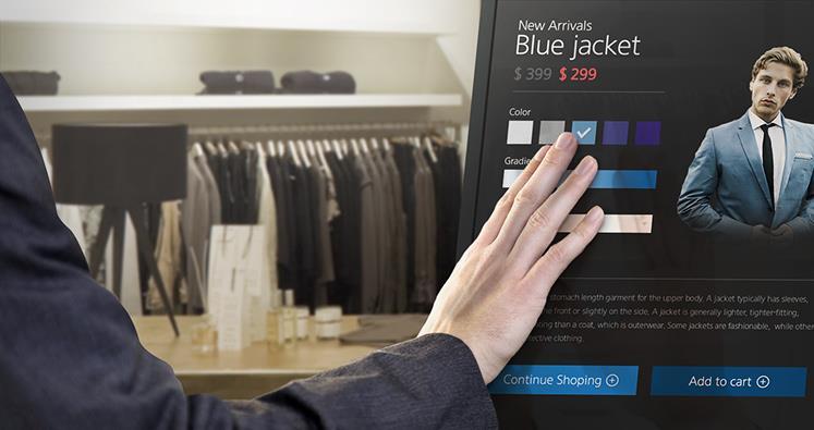 Display Solutions for Retail Forneça um ponto de referência para os consumidores no local certo à hora certa Uma vez na loja, um ecrã pode cumprimentar os seus clientes e fornecer-lhes todas as