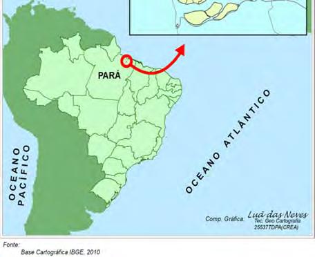 Nesta última deságuam os seguintes igarapés: Bacuri, Val-de-Cães, o furo do Maguari, que separa a ilha de Caratateua (Outeiro) do continente, bem com o Igarapé do Una, que dá nome à bacia