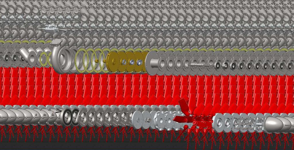 BOMBA EÓLICA INOX 00 SEPARADOR DE ROLAMENTO 000 ANEL ELÁSTICO PORCA 0