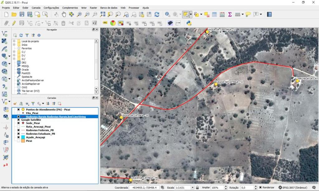 Materiais e Métodos O Grupo de Estudos e Pesquisa em Água e Território (GEPAT) vem, ao longo de mais de uma década, desenvolvendo estudos a respeito da problemática hídrica na Paraíba, em especial no