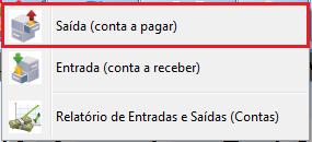 ABA: FINANCEIRO BOTÃO: LANÇAR OPÇÃO: SAÍDA (CONTA A PAGAR) OPÇÃO: ENTRADA (CONTA A RECEBER) O QUE É POSSÍVEL FAZER NESTA ÁREA DO SISTEMA Adicionar novas entradas e saídas de valores Provisionar novas