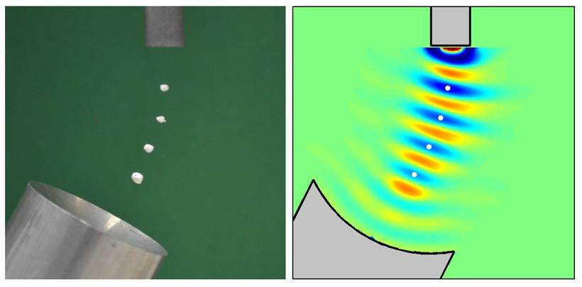 Um outro exemplo de aplicação do canal acústico muito interessante é a levitação acústica.