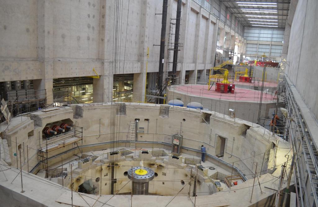 Vista geral da casa de força UG I em operação comercial