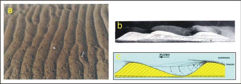 12 4.3.2. Análise de paleocorrente Esta técnica é essencialmente desenvolvida em estudos de superfície, onde, a partir de determinadas estruturas sedimentares, extraem-se informações quanto à direção