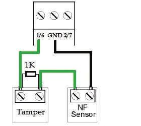 Figura A (ligação para sensores que possuem tamper) Figura B (ligação para sensores
