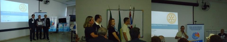 Do Rotary Club de Avaré, participaram das atividades os companheiros eleitos Jorge Uebi Maluf (Presidente) e sua esposa Zepina Maluf, José Moura Pereira (2º Protocolo), Márcio Luiz de Castro