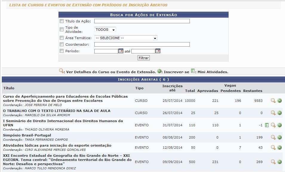 Inscrições On-Line