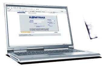 Use a valiosa informação disponibilizada pelo equipamento via sistema KOMTRAX na página de internet e optimize o planeamento de manutenção e verifique a performance da máquina.