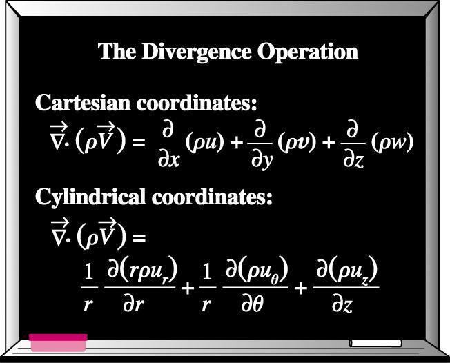 Continuidade em coordenadas cilíndricas Há muitos problemas que são mais simples de resolver se as equações forem escritas em coordenadas cilíndricopolares A forma mais fácil de conversão a partir
