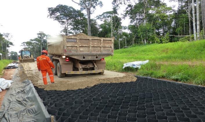 granular ou revestimento misto - seção molhada em