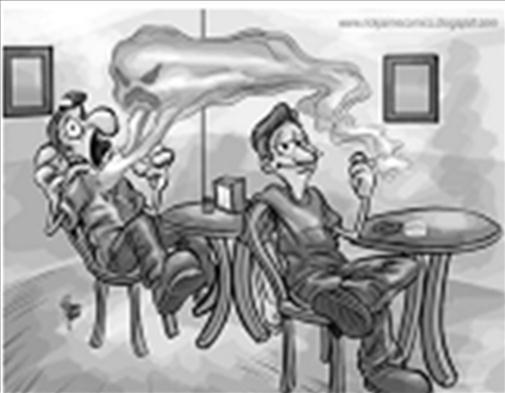 320 Rutenéia Alves Moreira; Lucas Santos Campos O fumo passivo é um problema de saúde pública em todos os países do mundo.