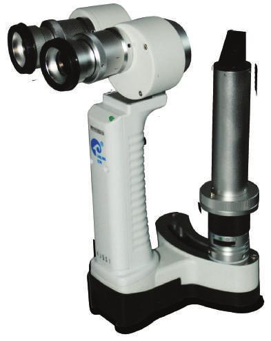 MM-505T Tonômetro É baseado no Sistema Goldmann, que mede a partir do leve contato com a córnea, a pressão ocular. É o sistema de medida mais utilizado atualmente.