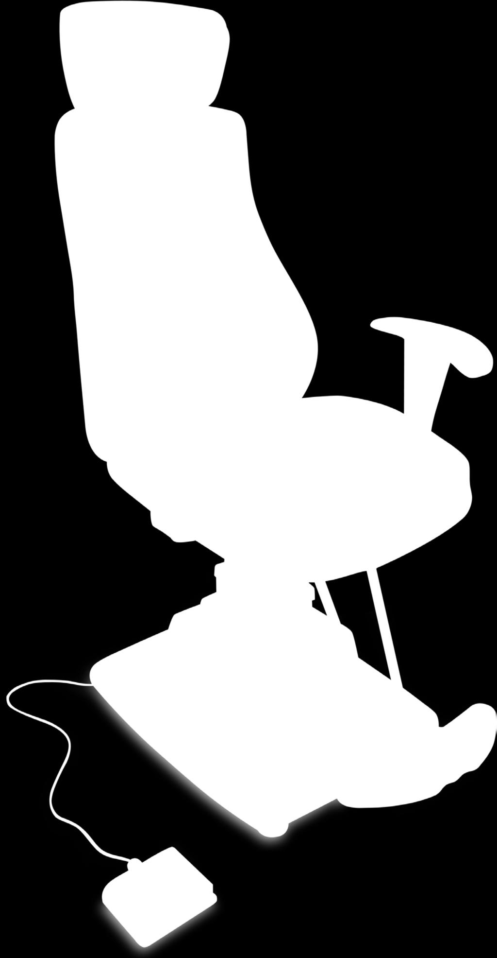 Elevação da altura da cadeira de 450-600 mm Braços ajustáveis Forração em couro sintético preto