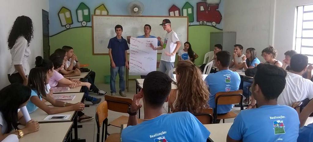 Durante o encontro, os alunos dos turnos manhã e tarde puderam contar sobre suas experiências e viver um momento de confraternização e de comemoração pelo encerramento com sucesso desta etapa do